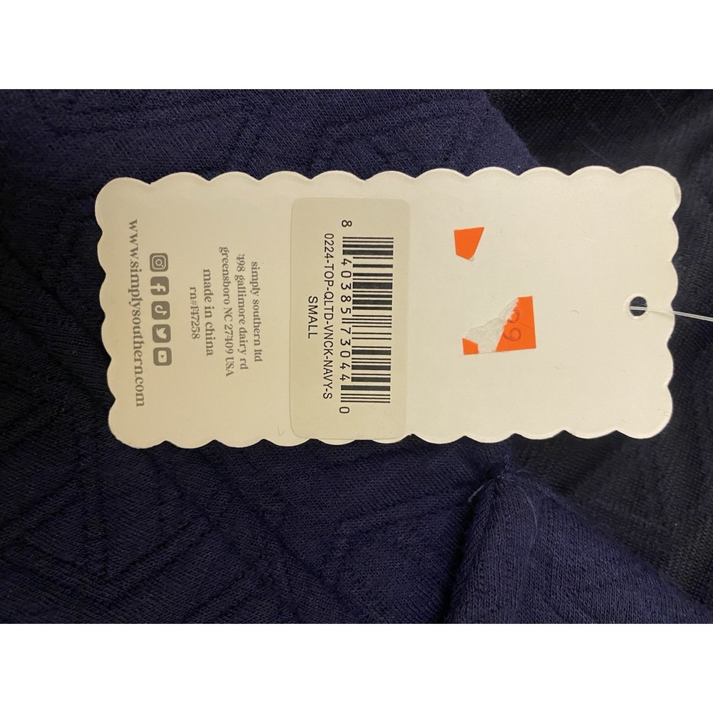 Simply Southern Sweater Women's Blue Size Small Oversized - Picture 3 of 5